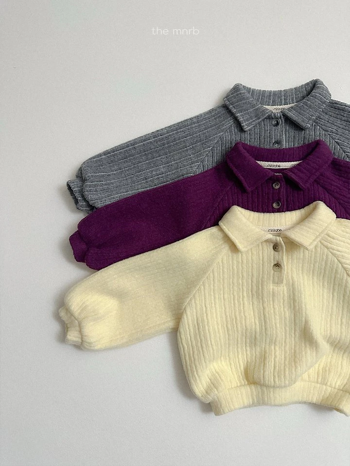 Boy Collar Sweatshirt by Mini Robe for Child - view 3