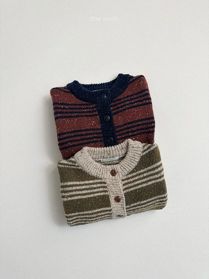 Line Knit Cardigan by Mini Robe for Child - view 6