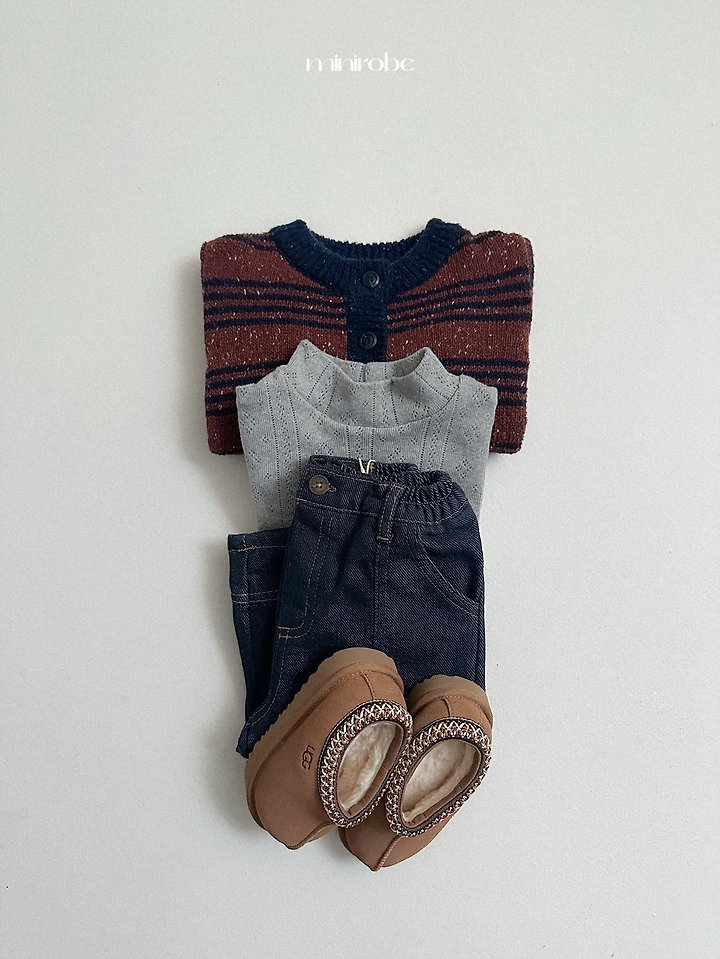 Eyelet Turtleneck Tee by Mini Robe for Child - view 8