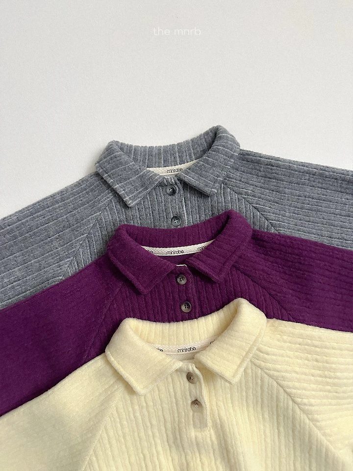 Boy Collar Sweatshirt by Mini Robe for Child - view 4