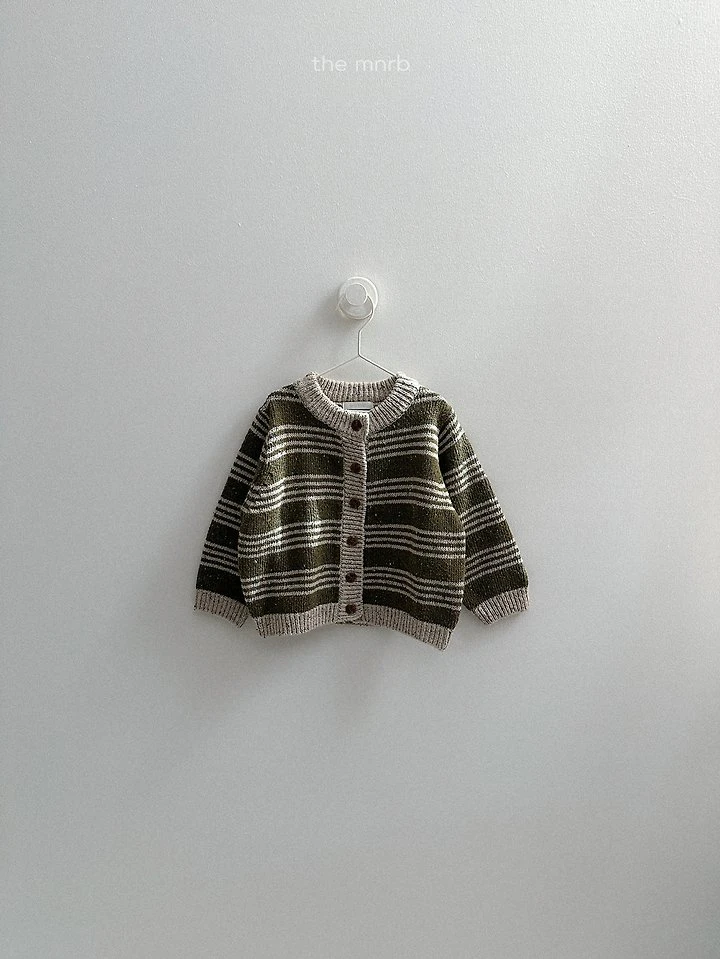 Line Knit Cardigan by Mini Robe for Child - view 7