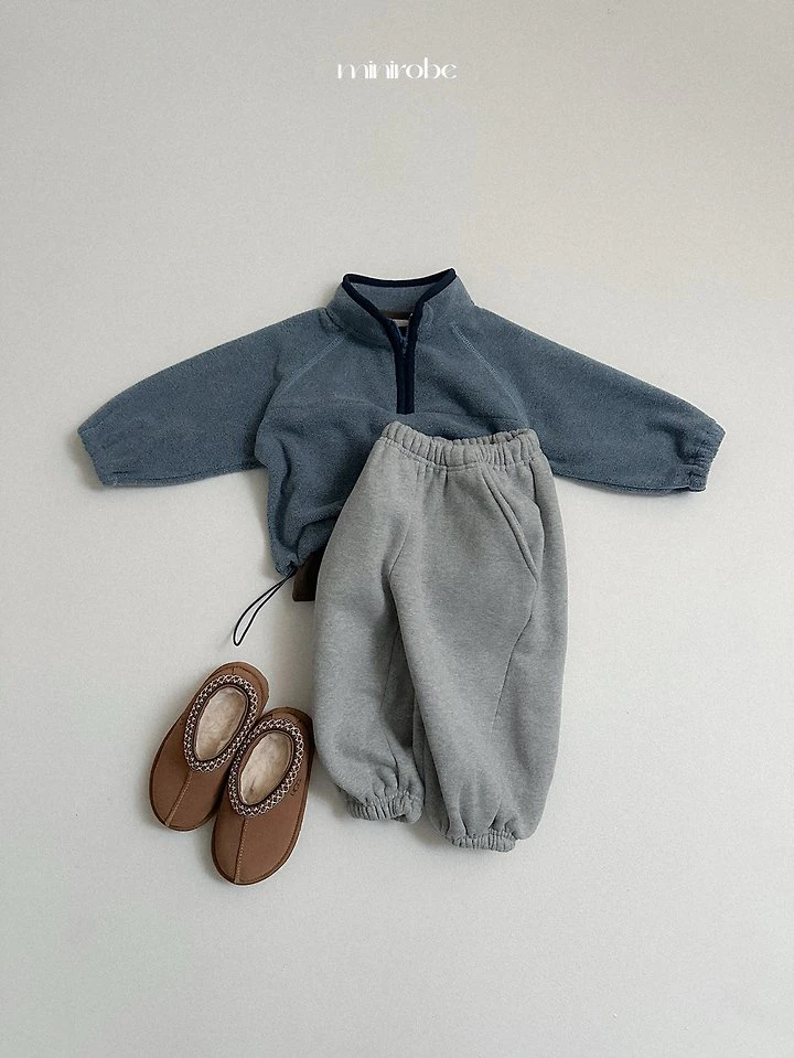 Two-Tone Fleece Half Zip-Up by Mini Robe for Child - view 10