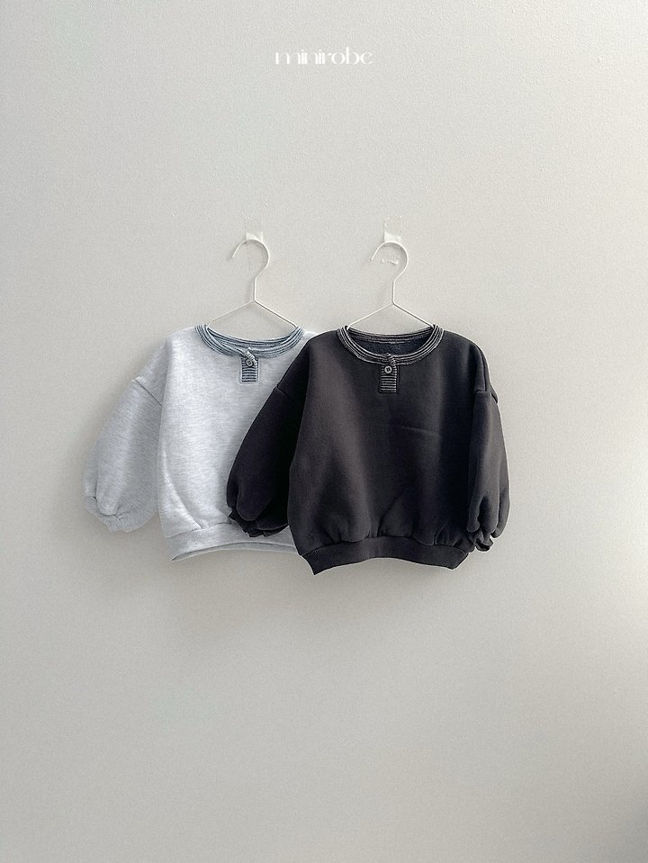 Pofo Button Placket Sweatshirt by Mini Robe for Child - view 12