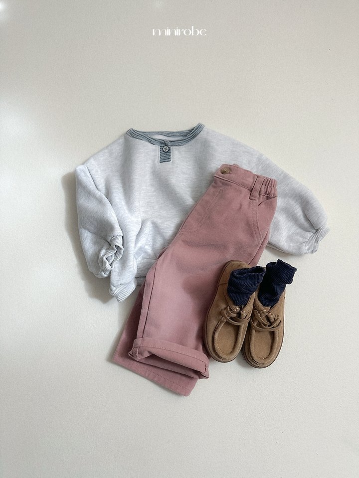 Button Peach Pants by Mini Robe for Child - view 7