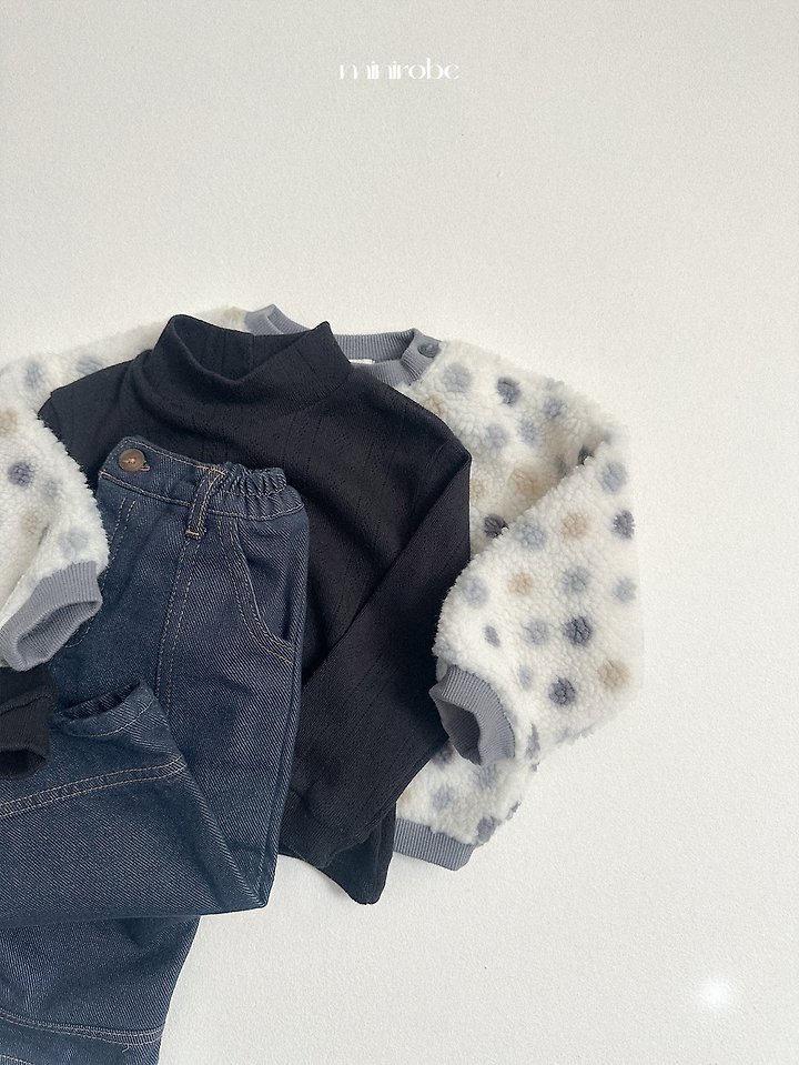 Eyelet Turtleneck Tee by Mini Robe for Child - view 10