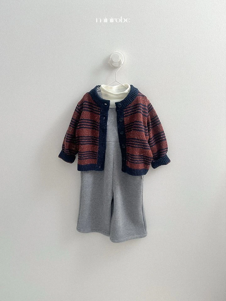 Line Knit Cardigan by Mini Robe for Child - view 9