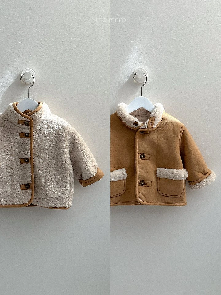 Reversible Shearling Jacket by Mini Robe for Child - view 4