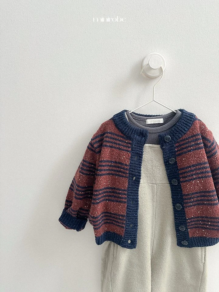 Line Knit Cardigan by Mini Robe for Child - view 10