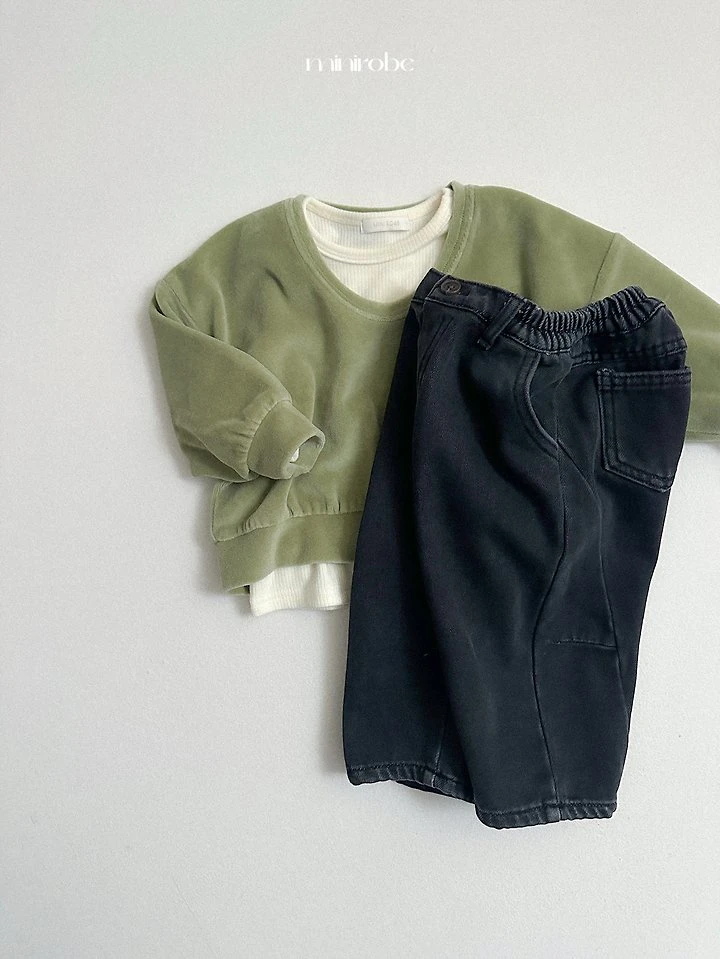 Velour U-Neck Sweatshirt by Mini Robe for Child - view 10