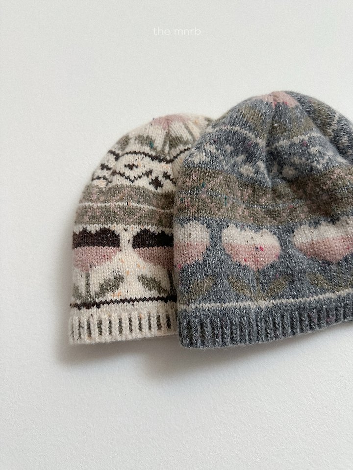 Flower Jacquard Beanie by Mini Robe for Child - view 3