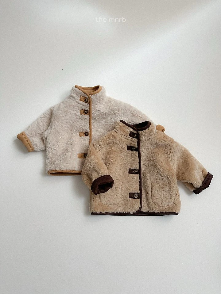 Reversible Shearling Jacket by Mini Robe for Child - view 7