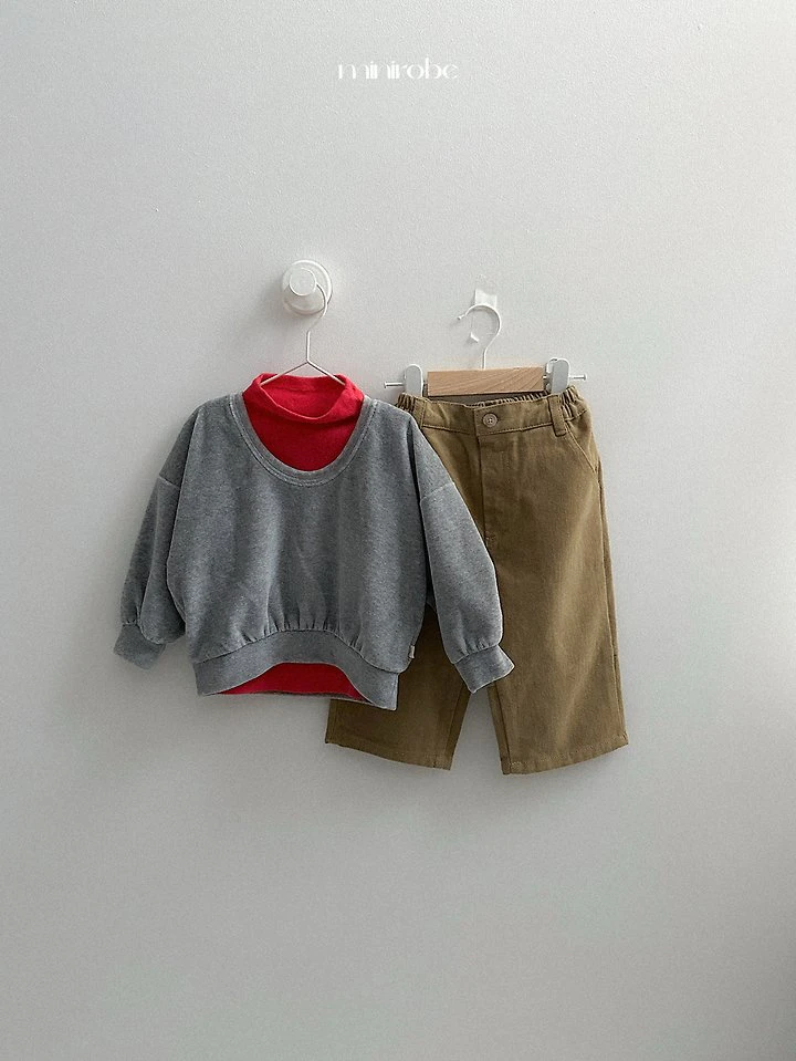 Velour U-Neck Sweatshirt by Mini Robe for Child - view 11