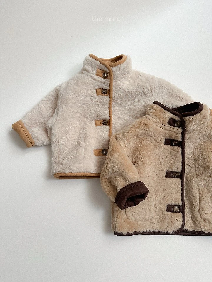 Reversible Shearling Jacket by Mini Robe for Child - view 8