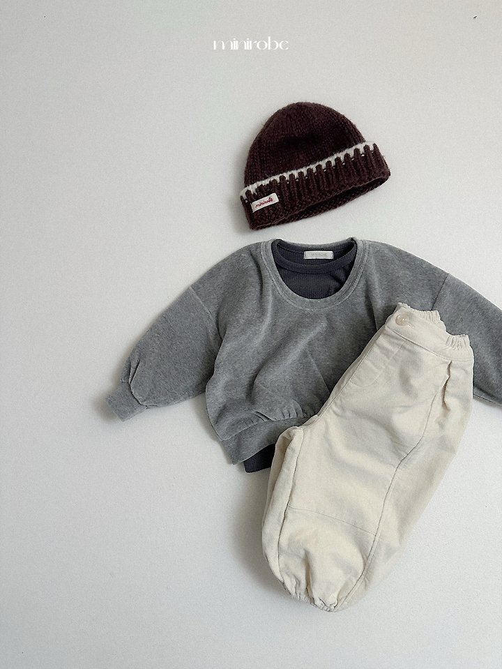 Velour U-Neck Sweatshirt by Mini Robe for Child - view 12