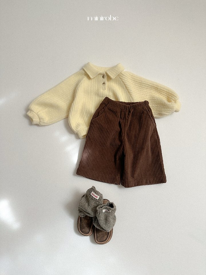Boy Collar Sweatshirt by Mini Robe for Child - view 11