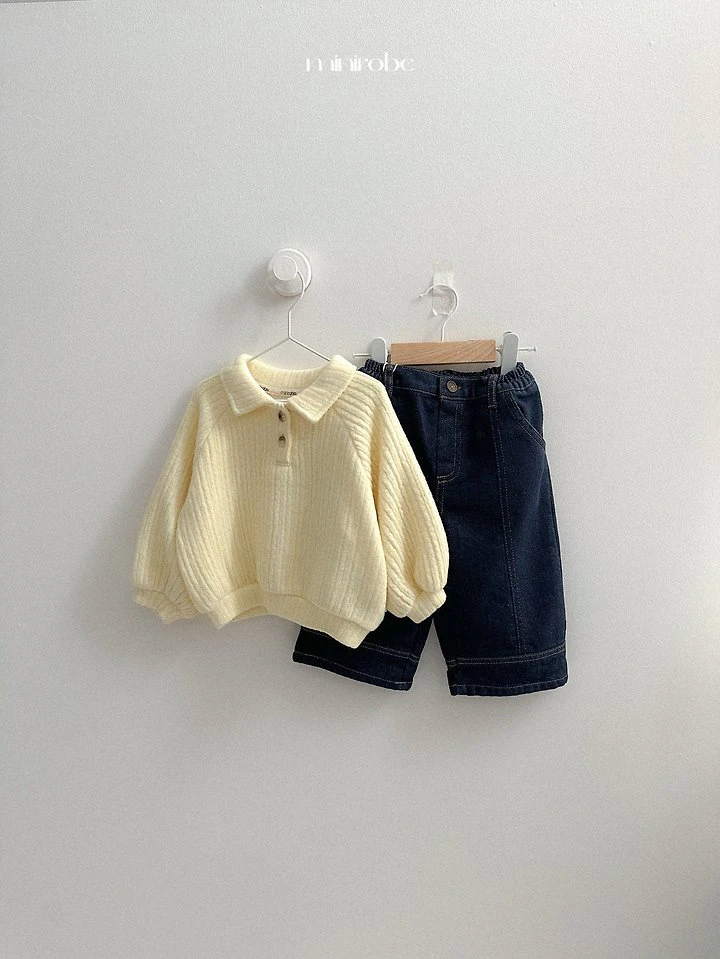 Boy Collar Sweatshirt by Mini Robe for Child - view 12