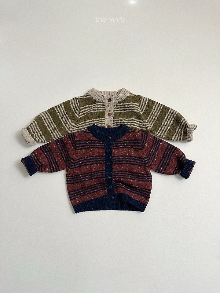 Line Knit Cardigan by Mini Robe for Child - view 1