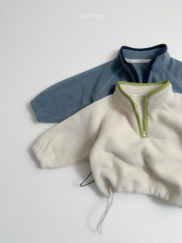 Two-Tone Fleece Half Zip-Up by Mini Robe for Child - view 4