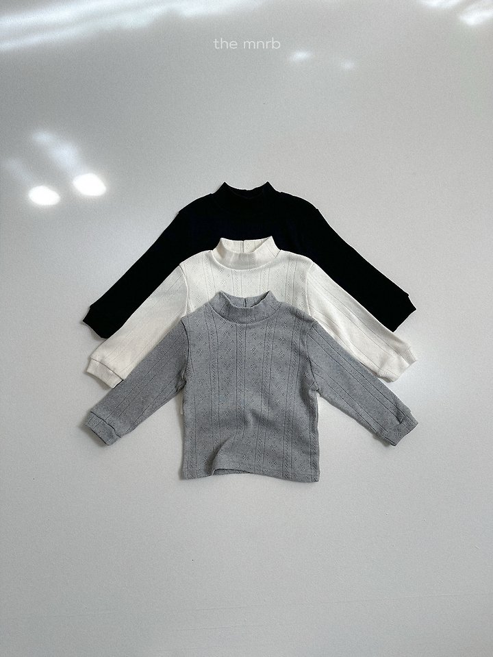 Eyelet Turtleneck Tee by Mini Robe for Child - view 1