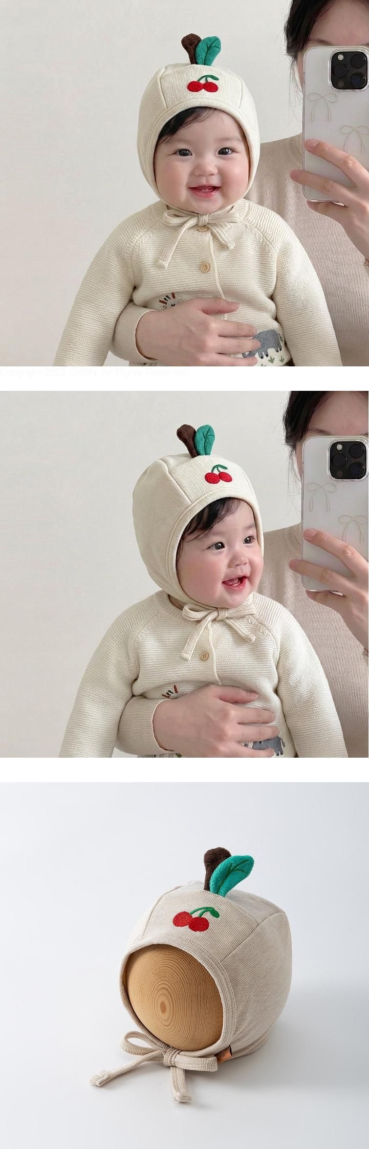 I Am Cherry Bonnet Hat by Miso for Child unisex - view 1