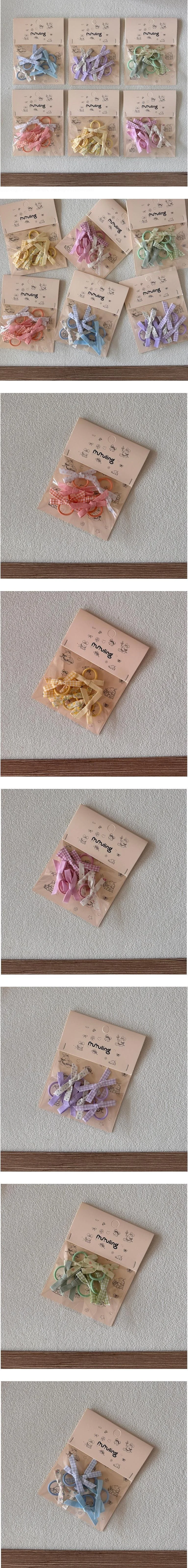 Ribbon Mini Hair Tie Set by Miso for Child - view 1