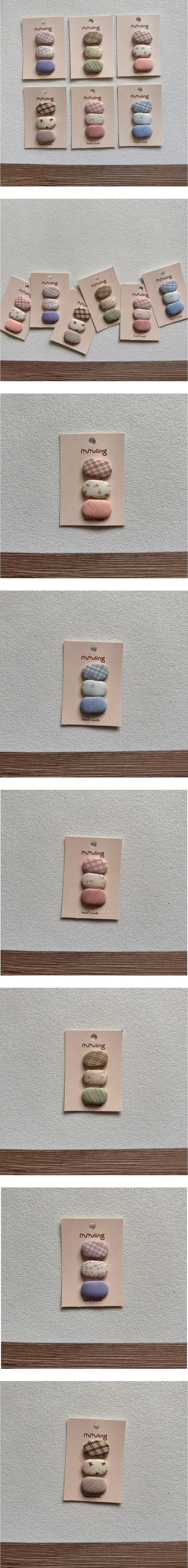 Fluffy Snap Hair Pin Set by Miso for Child - view 1