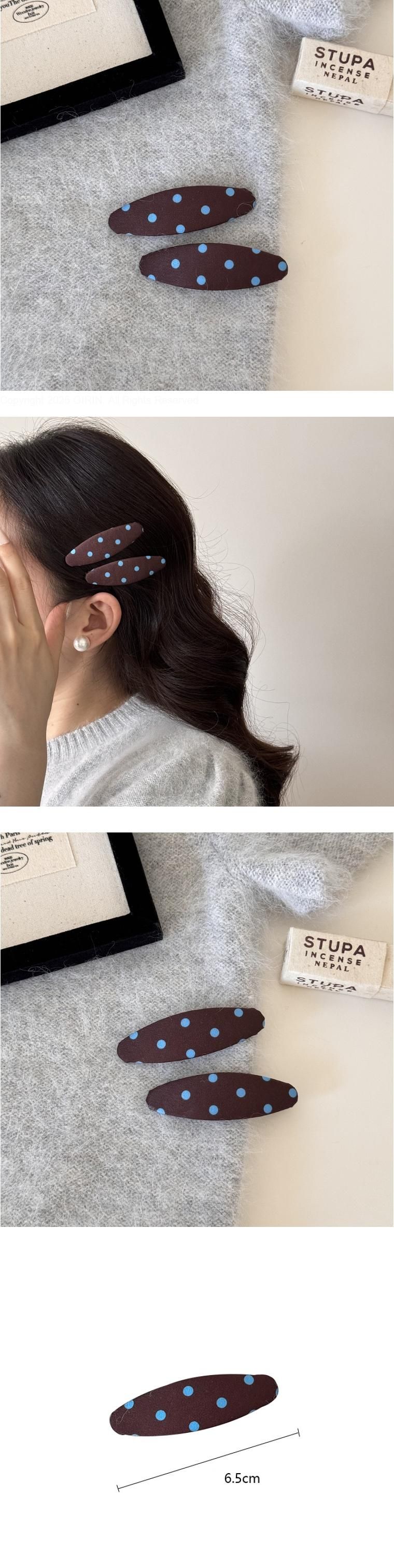 Blue Dot Snap Clip Set by Miso for Child unisex - view 1