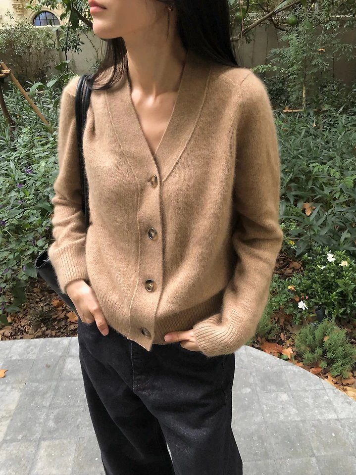 Raccoon V-neck Cardigan by Moani for Women - view 3