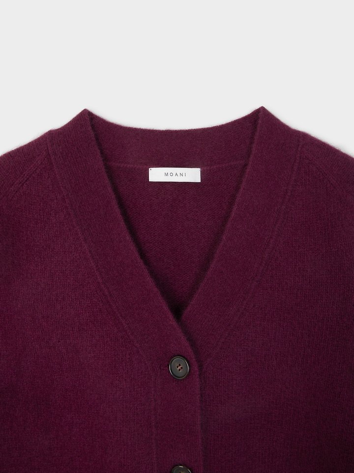 Raccoon V-neck Cardigan by Moani for Women - view 9