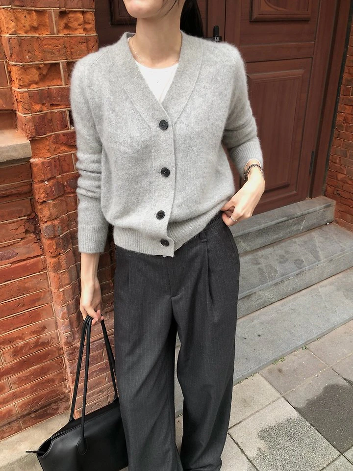 Raccoon V-neck Cardigan by Moani for Women - view 2