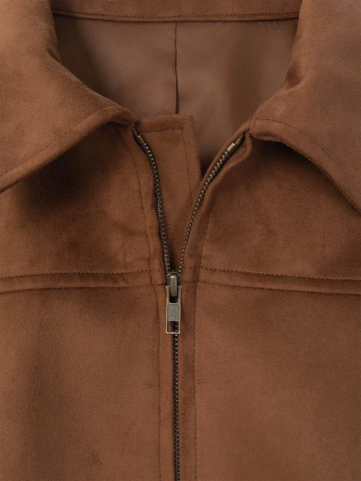 Suede bomber jacket by Moani for Women - view 10