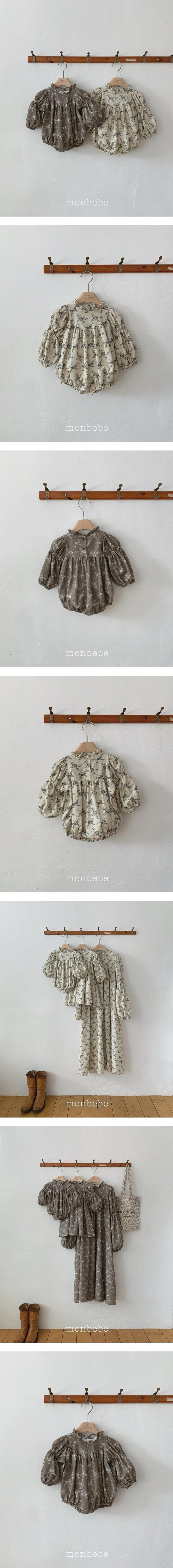 Autumn Flower Romper by Monbebe for Baby - view 1