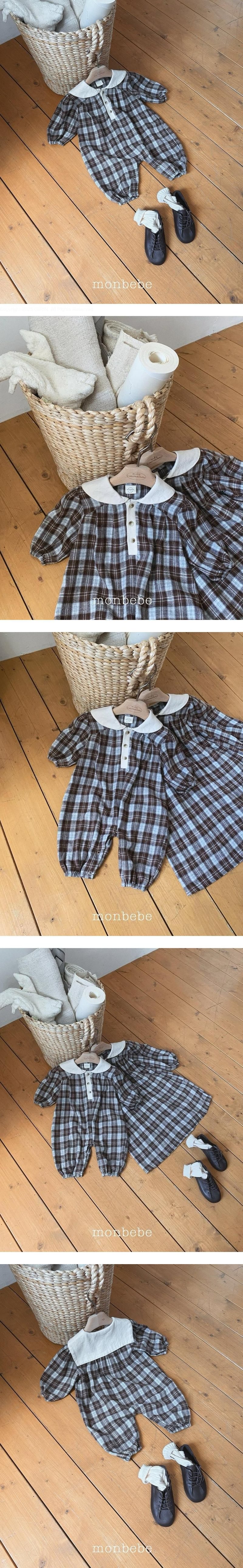 Lovey Check Suit by Monbebe for Baby - view 1