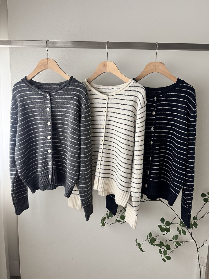Morris Striped Cardigan by Most for Women - view 10