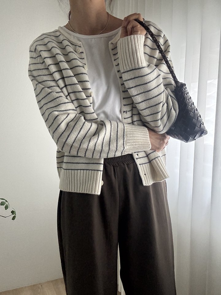 Morris Striped Cardigan by Most for Women - view 8