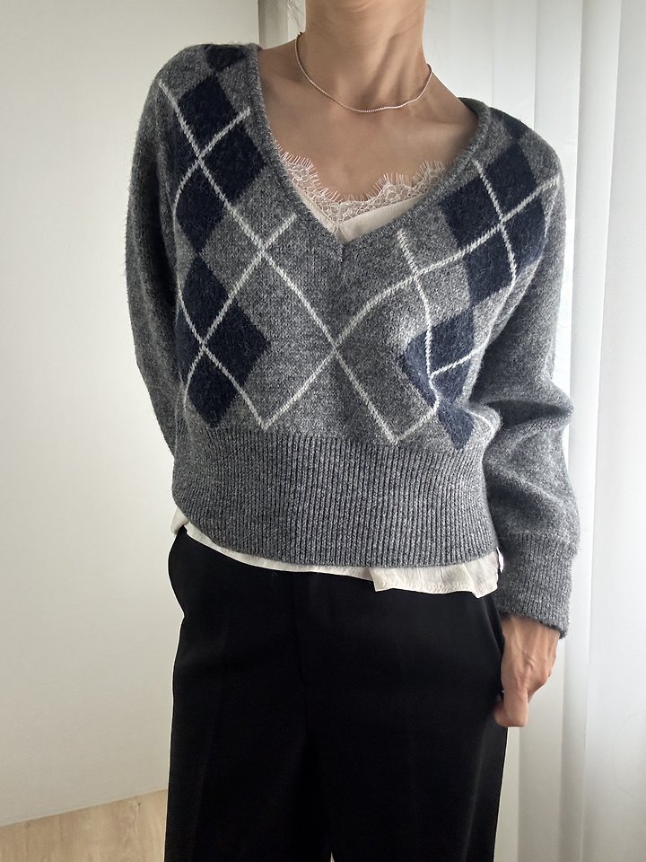 Argyle Rib Knit by Most for Women - view 7