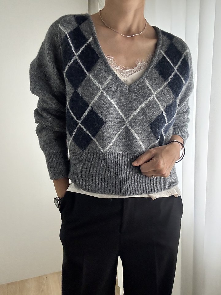 Argyle Rib Knit by Most for Women - view 9