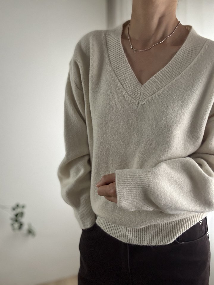 Basil V-neck Knit by Most for Women - view 2