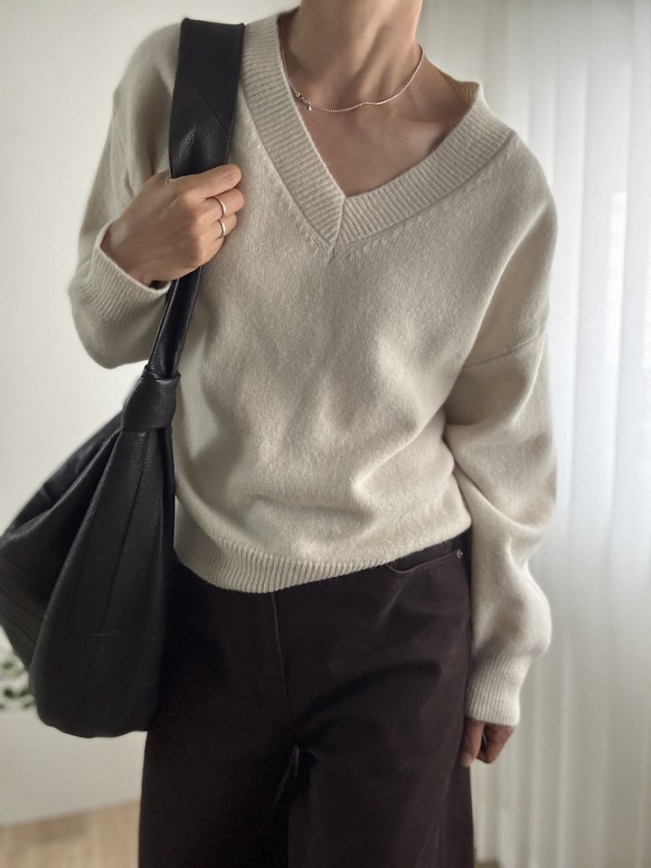 Basil V-neck Knit by Most for Women - view 8