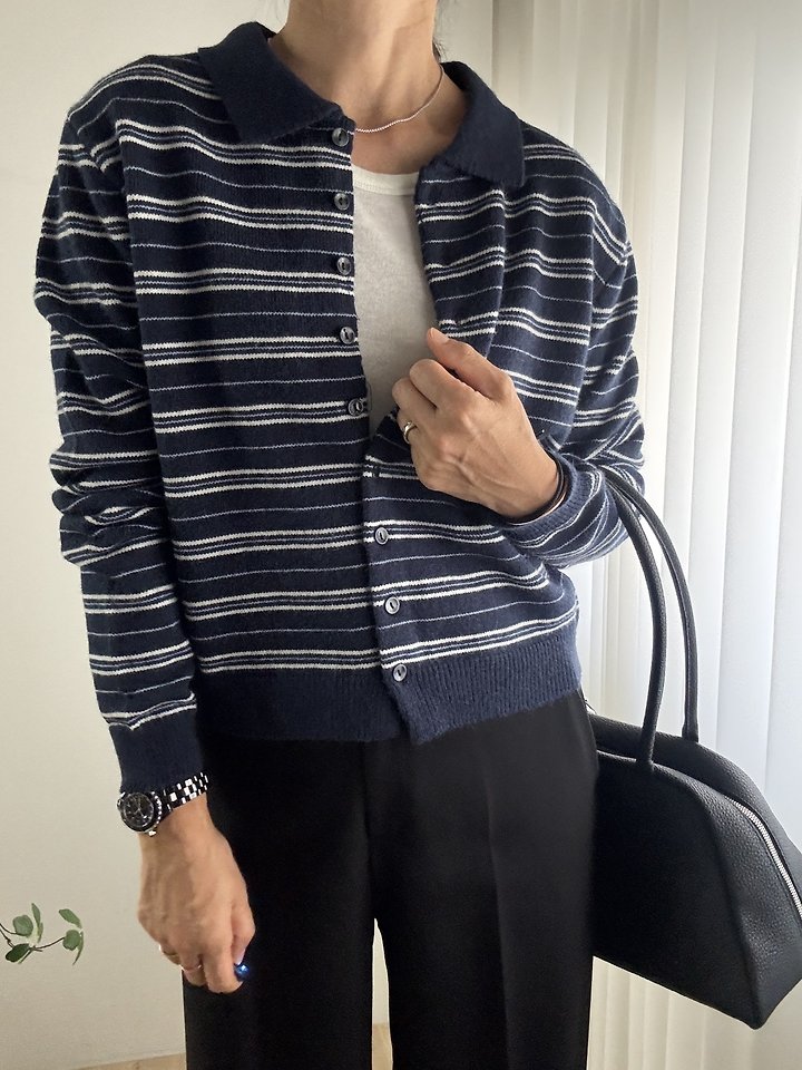 Rise Collar Cardigan by Most for Women - view 3