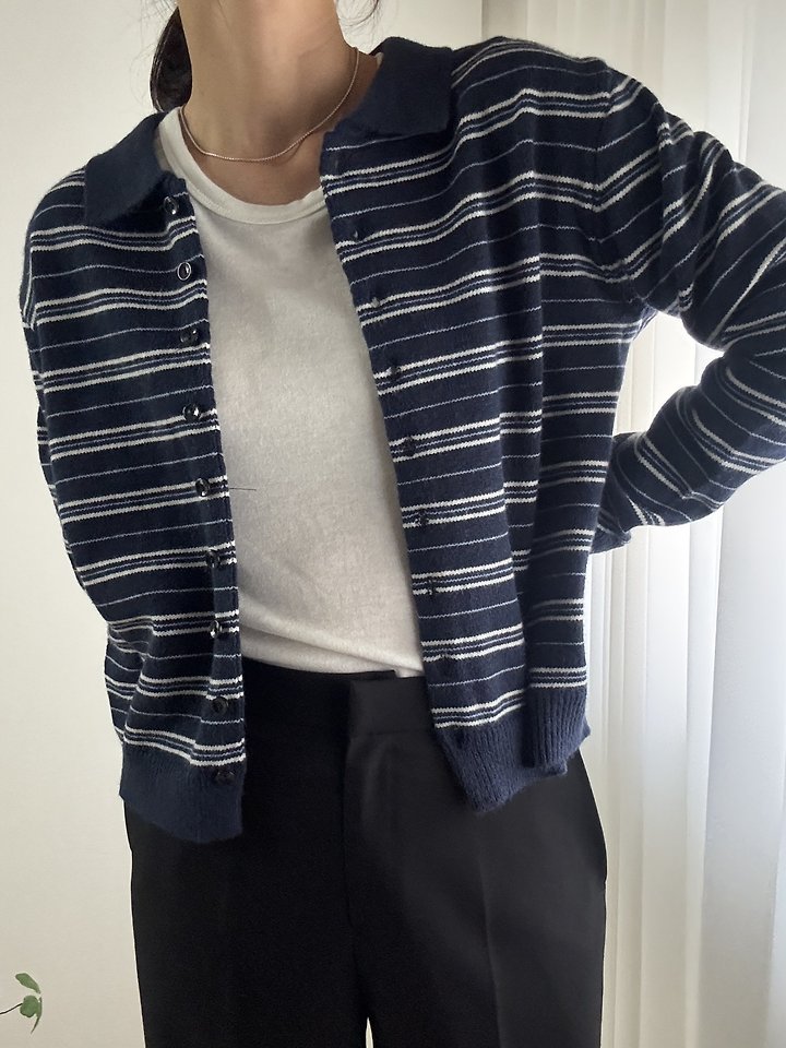 Rise Collar Cardigan by Most for Women - view 7
