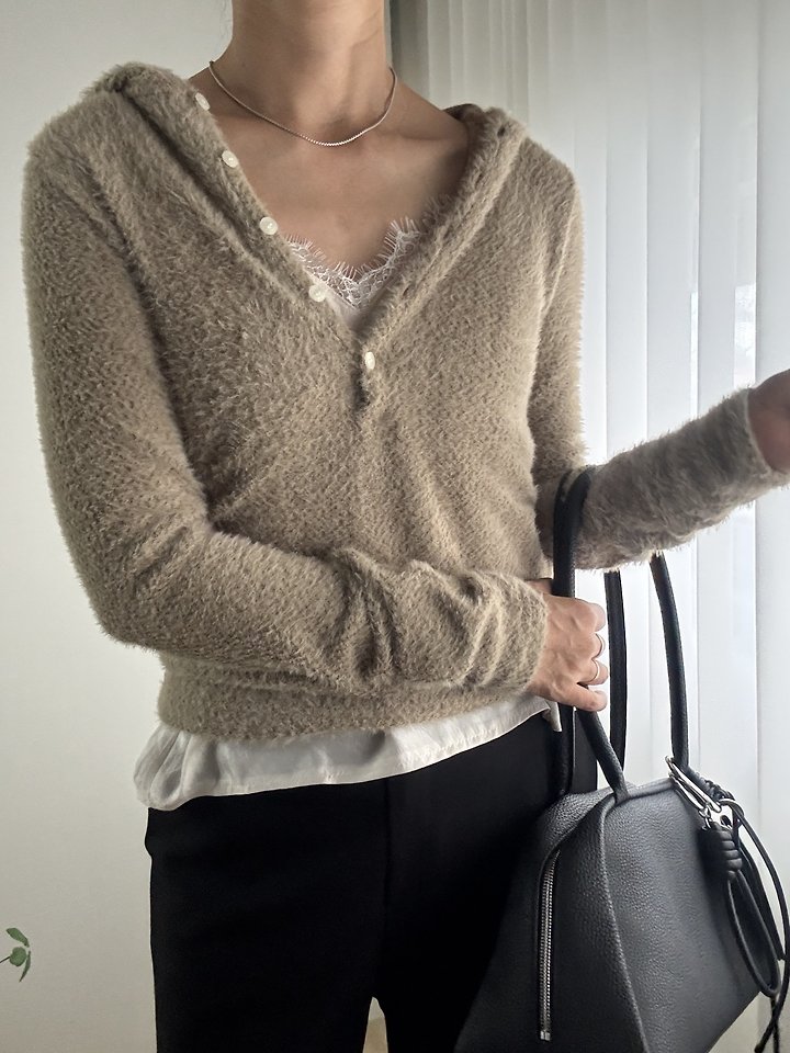 Fluffy Hoodie by Most for Women - view 1