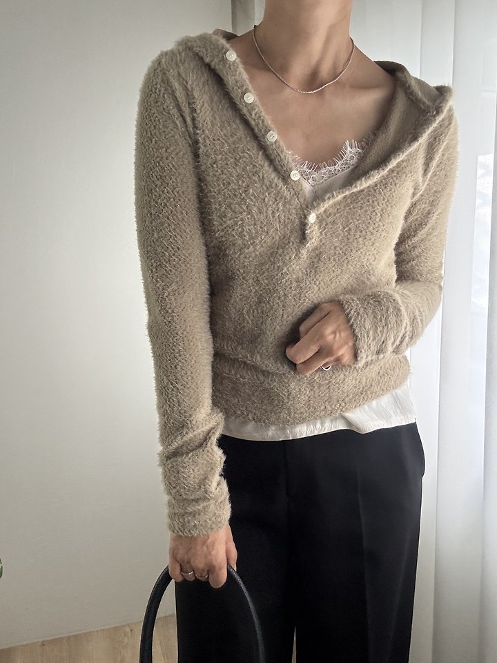 Fluffy Hoodie by Most for Women - view 3