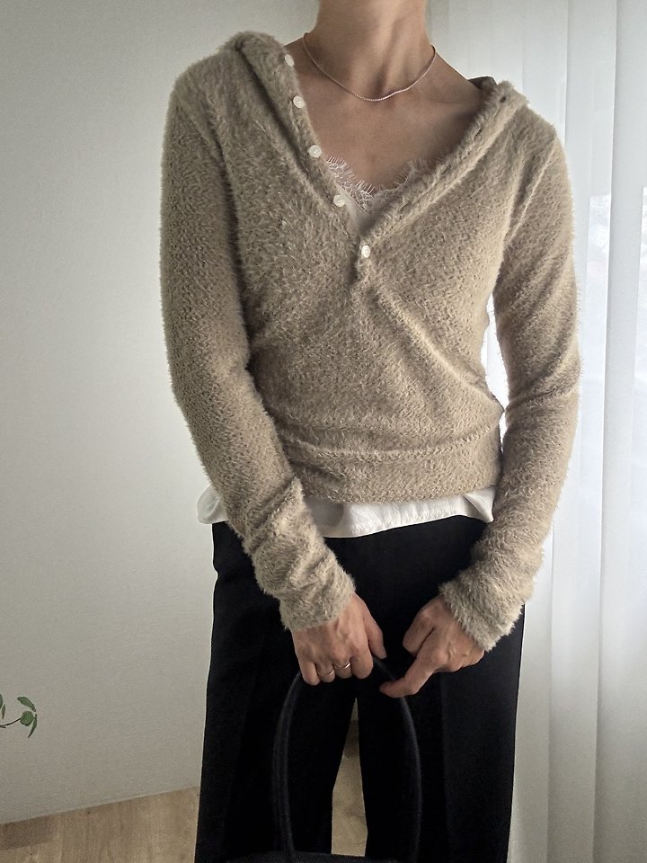 Fluffy Hoodie by Most for Women - view 5
