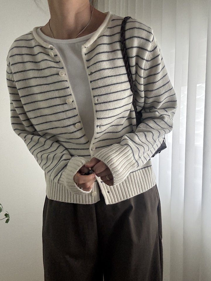 Morris Striped Cardigan by Most for Women - view 4