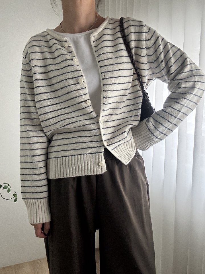 Morris Striped Cardigan by Most for Women - view 5