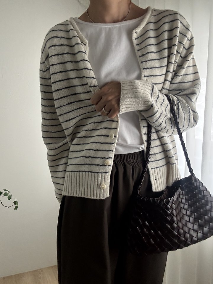 Morris Striped Cardigan by Most for Women - view 6
