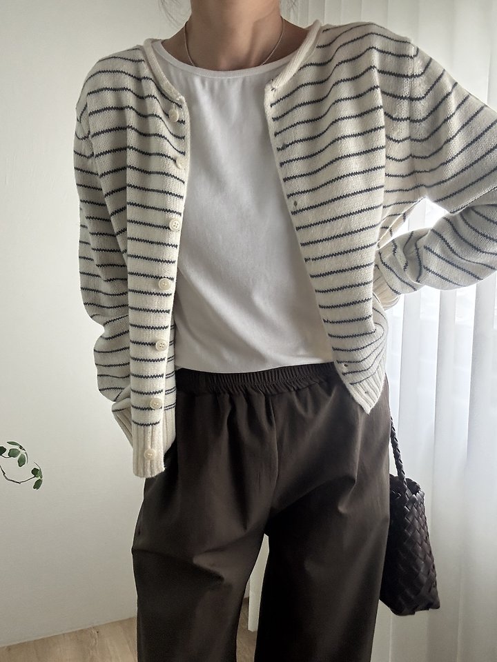 Morris Striped Cardigan by Most for Women - view 7