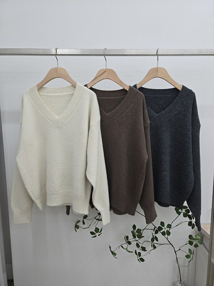 Basil V-neck Knit by Most for Women - view 1