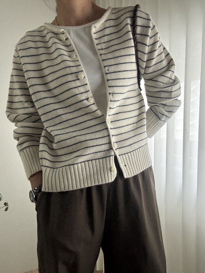 Morris Striped Cardigan by Most for Women - view 1
